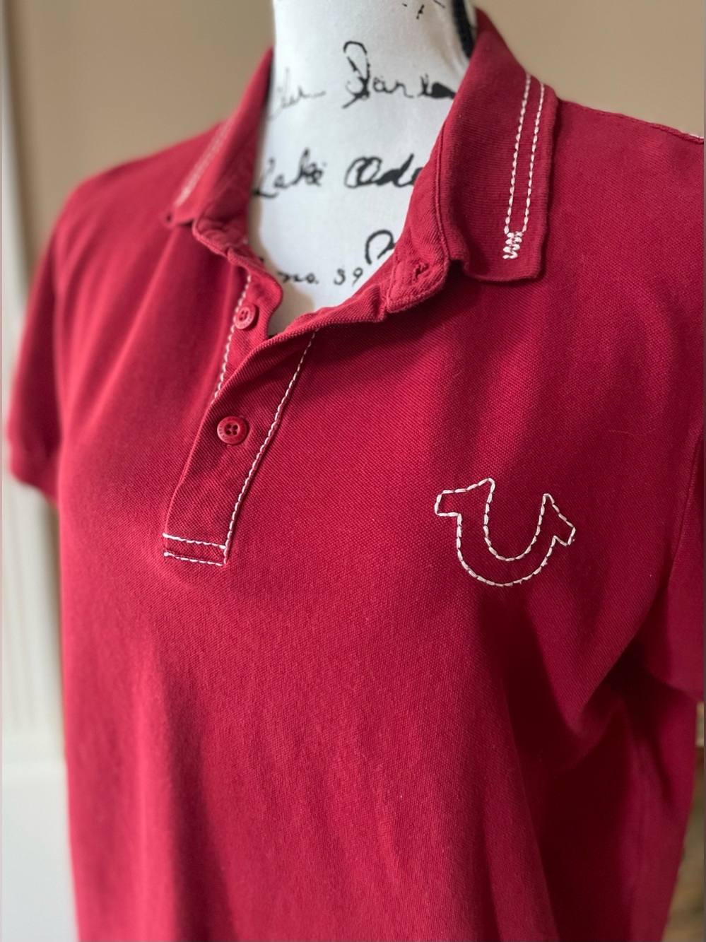 “True Religion” Red Polo Shirt